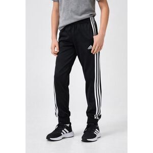 Boys Adidas Black Athletic Pants with Side Stripes – Size 10/12